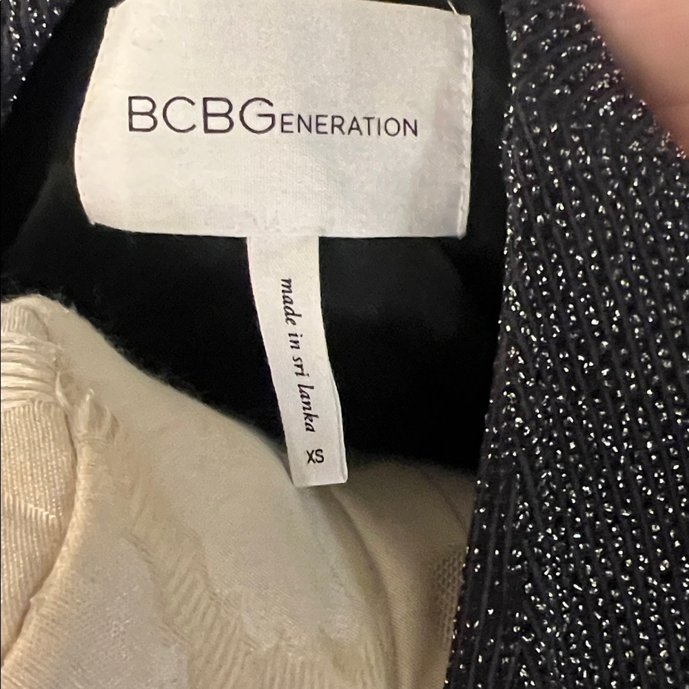 NWOT!!! BCBGeneration Black Metallic Cardigan‎ - Picture 2 of 9